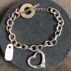 GORGEOUS 925 Sterling Silver Heart Bracelet